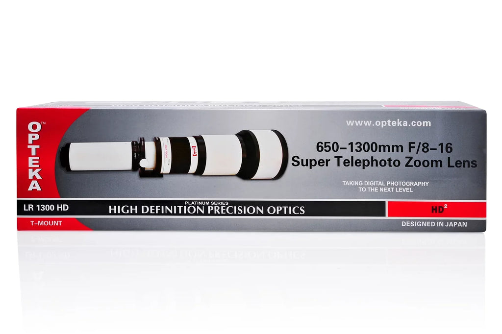 Opteka 650-1300mm (with 2x- 1300-2600mm) f/8 Manual Telephoto Lens + UV for Sony a7r; a7s; a7; a6300; a6000; a5100; a5000; a3000; NEX-7; NEX-6; NEX-5T; 5N; 5R; 3N and other E-Mount Digital SLR Cameras