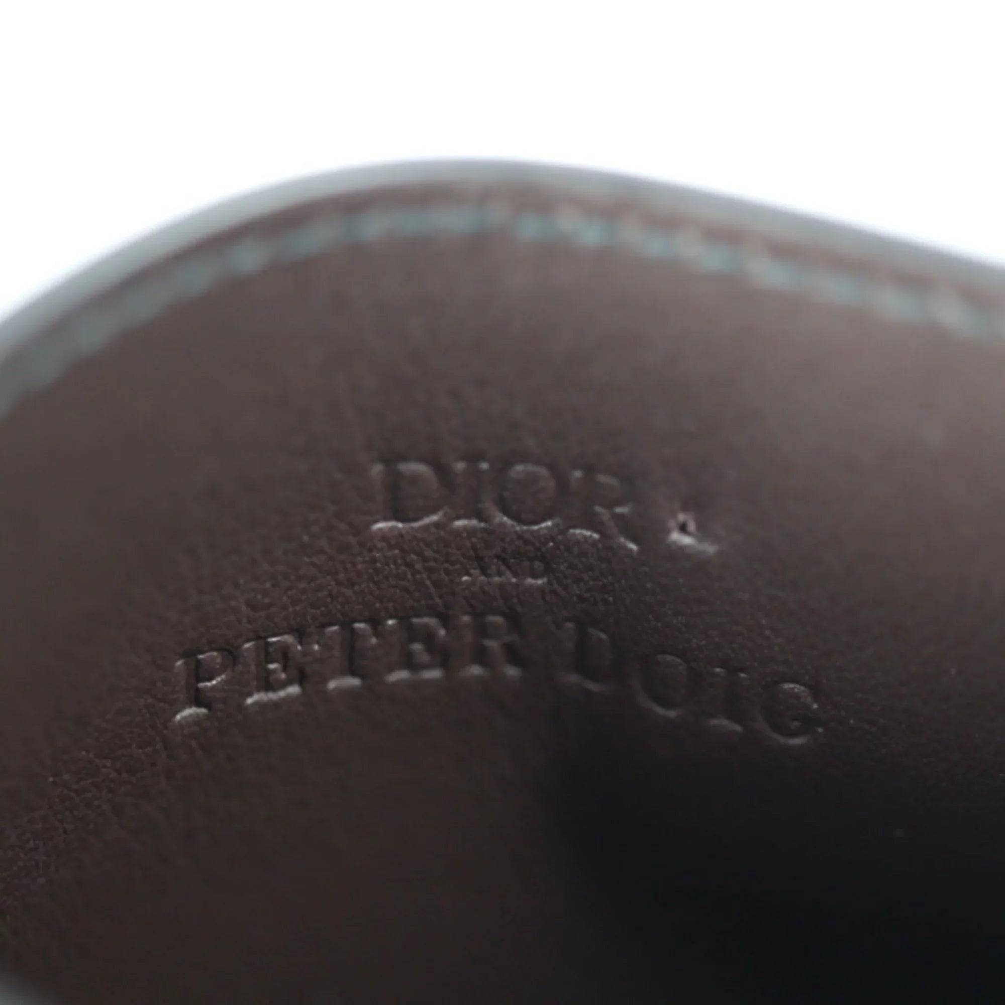 Pre-Owned Christian Dior Dior Card Case 2ESCH135UCN Calf Leather Marron Brown Series Multicolor Camouflage Pattern Business Holder (Like New)
