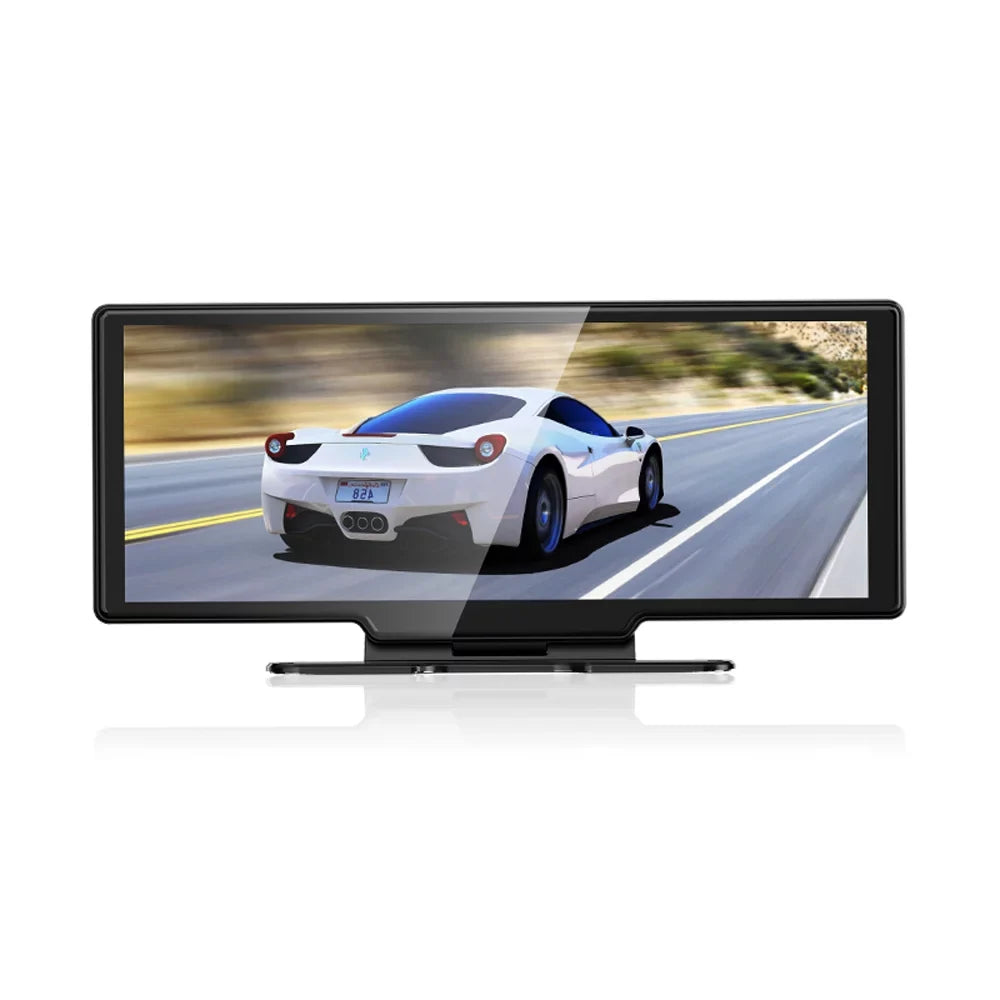 Eccomum 4K DVR Dash Camera Front & Rear Driving Recorder with 10.26 cm Touchscreen for Carplay Android Auto Built-in WiFi Support G-Sensor Parking Monitor Loop Recording Hands-Free Calling