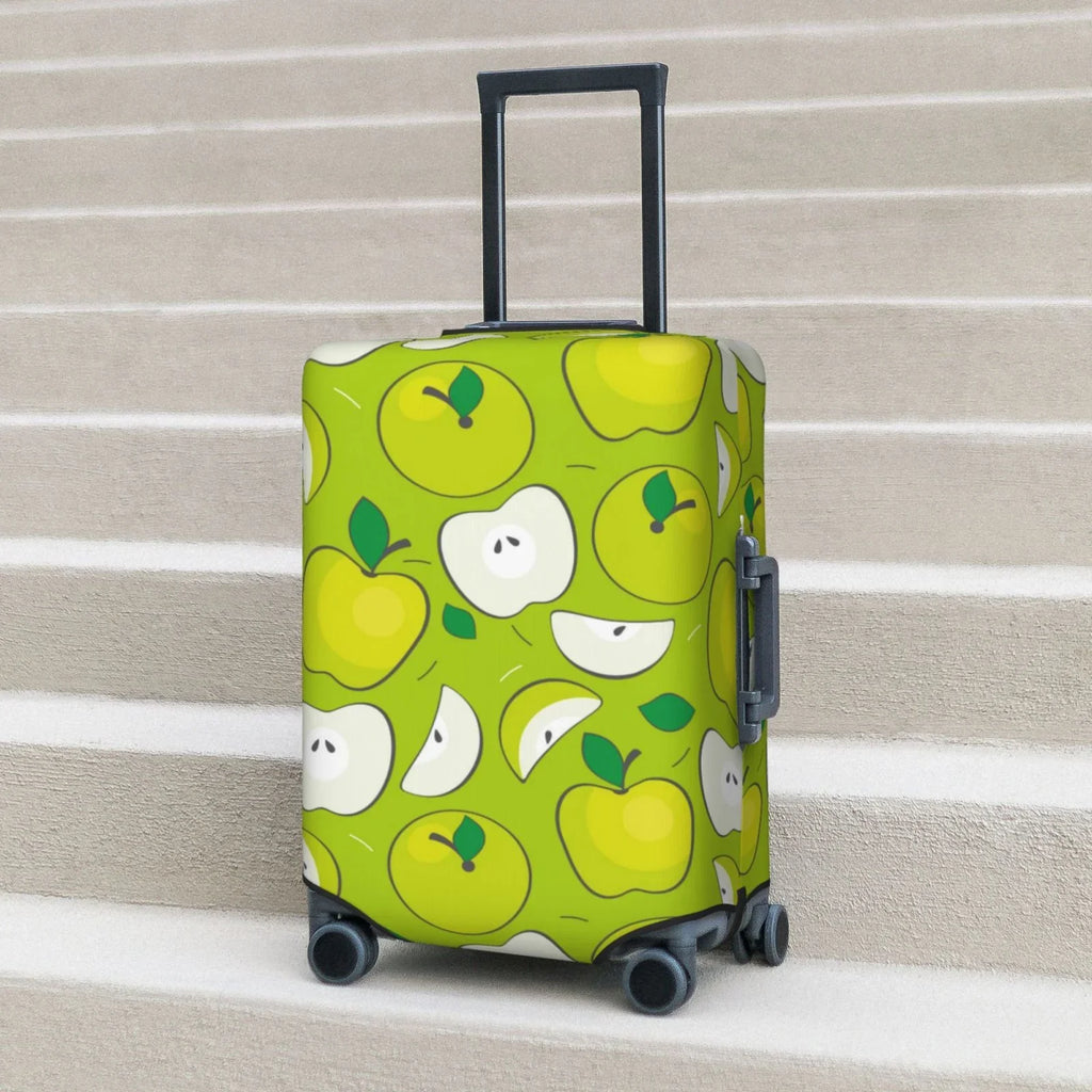 Junzan Green Apple Print Washable Luggage Cover - Fashion Suitcase Protector Fits 18-32 cm Luggage