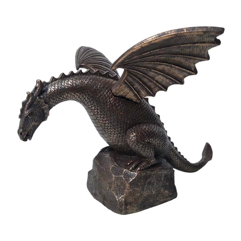 Creative fountain Dragon Statue Decorative Outdoor Sculpture; Dragon Shape Liquidscape Decoration Garden Decor Sculpture