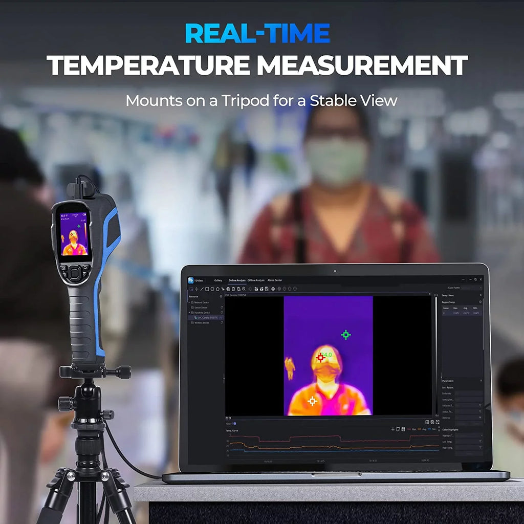 Thermal Imaging Camera; TOPDON TC004 256 x 192 IR High Resolution 12-Hour Battery Life Thermal Camera Handheld Infrared Camera