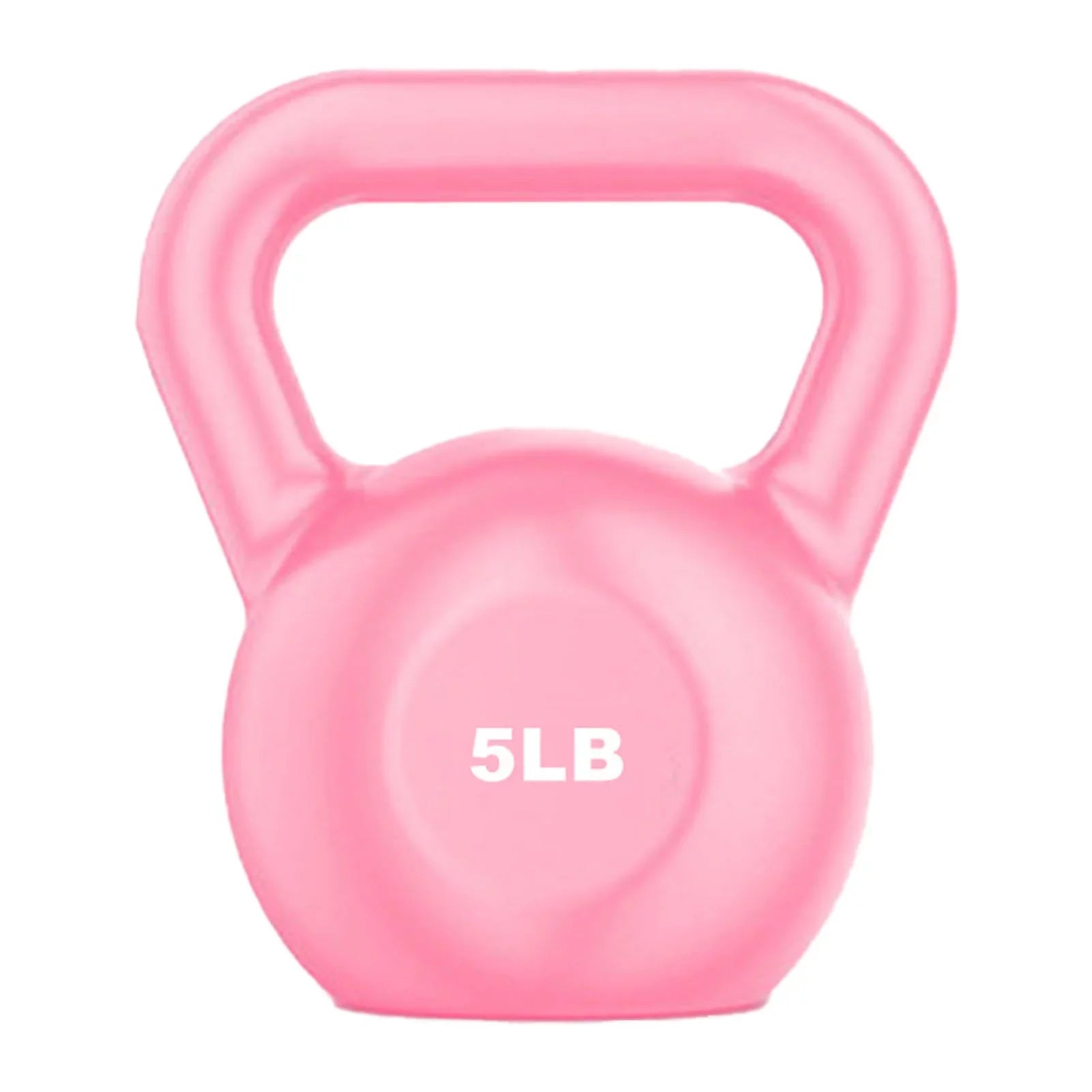 Buumin PE Kettlebell Weight for Men Women for Exercises Strength Training Functional Fitness Plyometrics Pink 5LB
