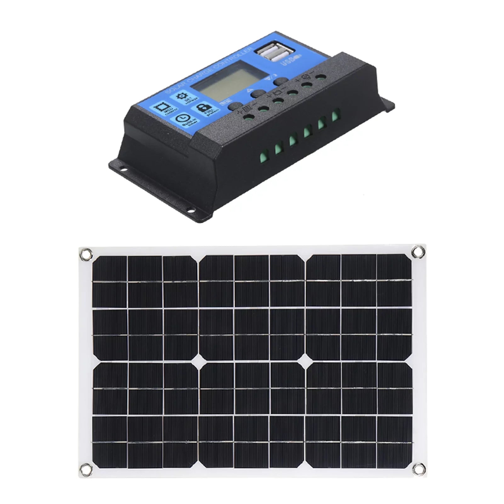 Pinnaco Solar Panel;Solar Panel Solar PWM DC 5V/18V Dual IP65 Resistance 12V/24V Solar USB Car IP65 Resistance 12V/24V Dual Output Solar 50W DC 5V/18V Panel 2 USB 5V/18V Dual Output QISUO