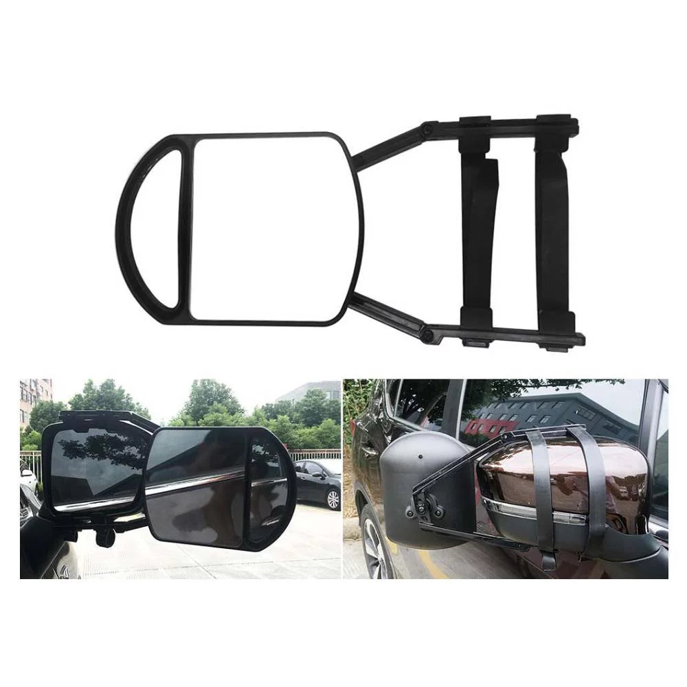 OWSOO Car Towing Mirror Extended Rear View Mirror Wide Angle Auxiliary Mirror for Car Truck RV Trailer