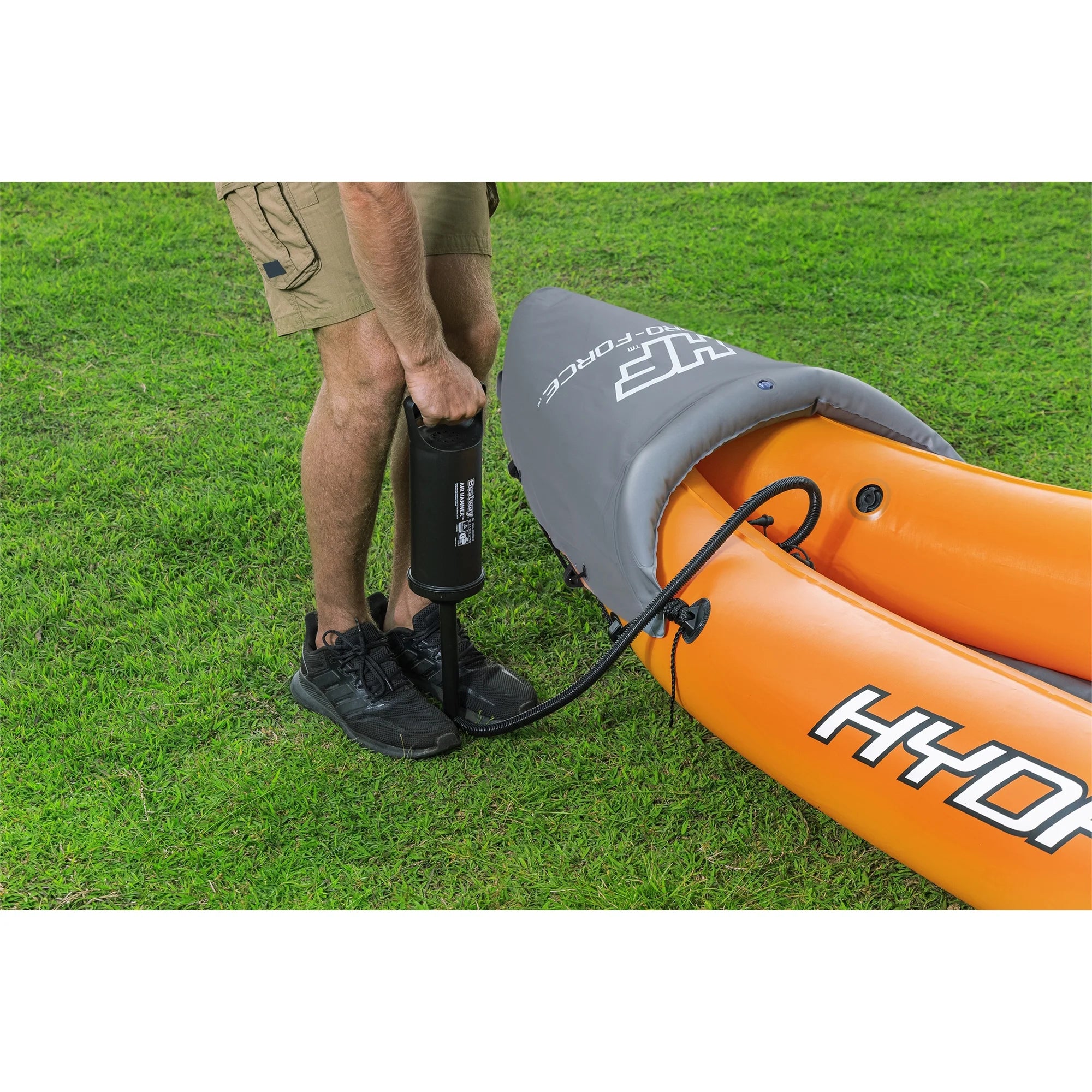 Bestway 126 x 35 cm Lite-Rapid X2 Inflatable Kayak Float w/Oars (2 Pack)