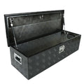 Confote 39 x 13 x 10 cmes Pick Up Truck Truck Bed Tool Box Trailer Storage Heavy Duty Aluminum; Lock and Keys; Liquidproof; Black