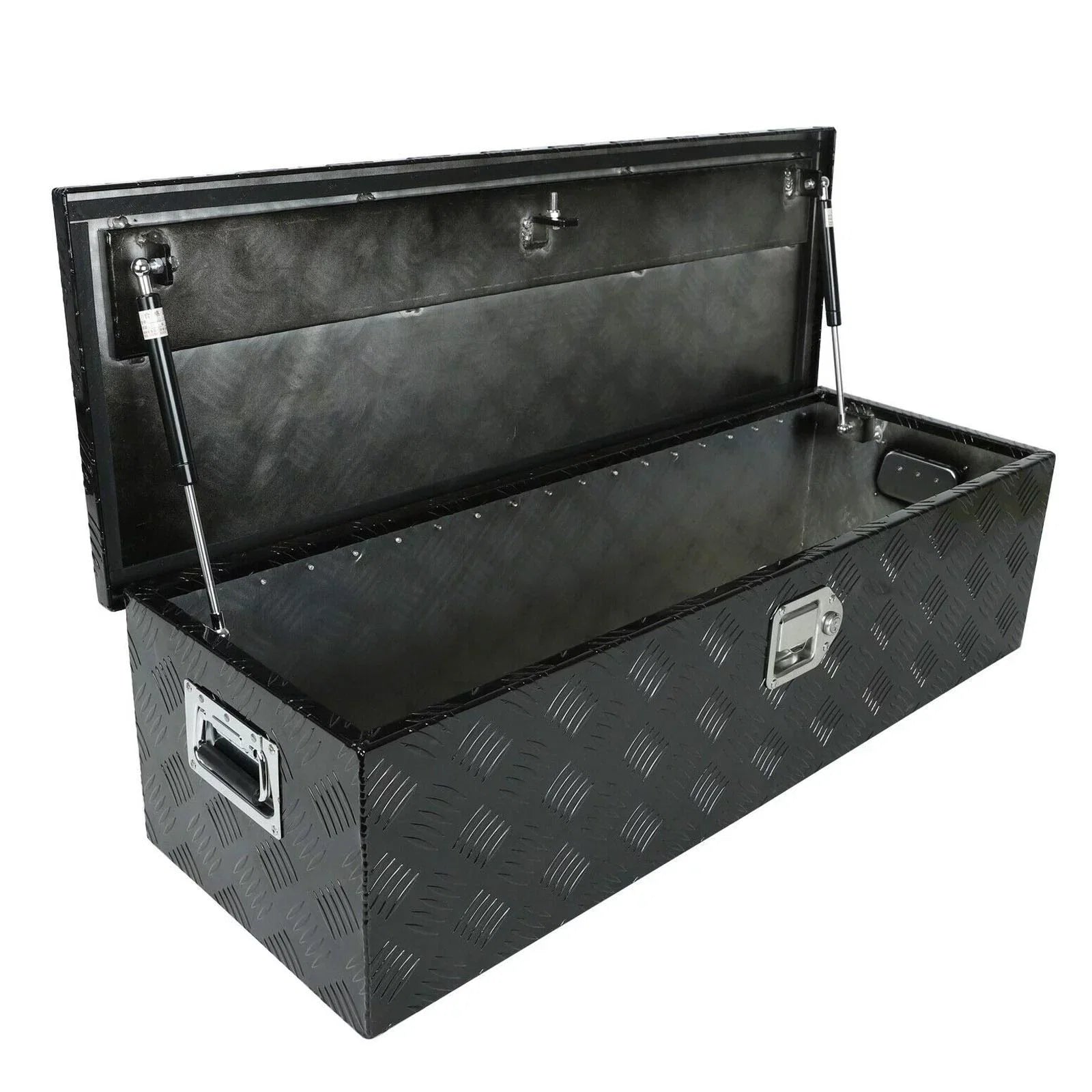 Confote 39 x 13 x 10 cmes Pick Up Truck Truck Bed Tool Box Trailer Storage Heavy Duty Aluminum; Lock and Keys; Liquidproof; Black
