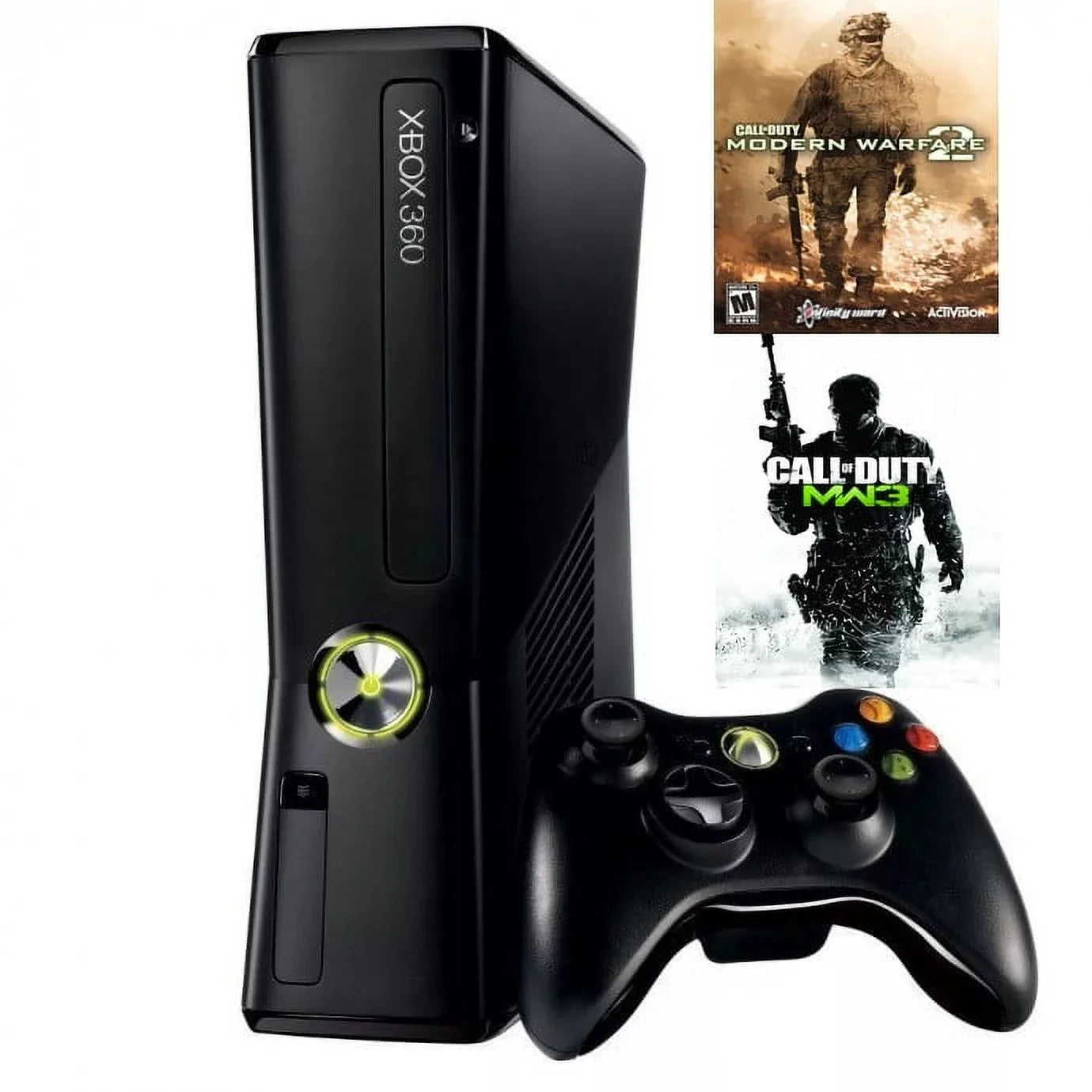 Pre-Owned Microsoft Xbox 360 4gb Console Call of Duty Modern Warfare 2; 3 and 4 Bundle
