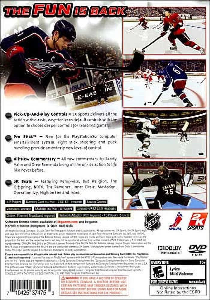NHL 2K9 - PlayStation 2