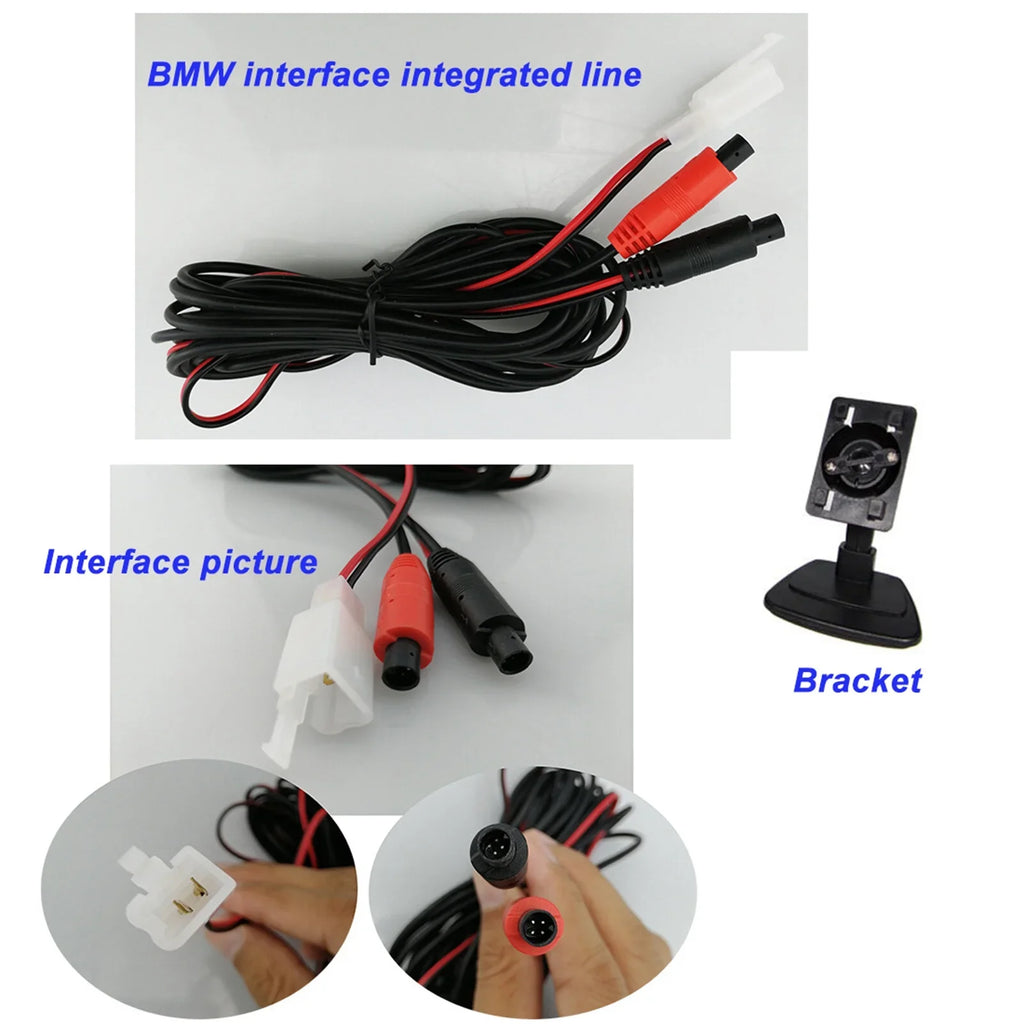 5'' TFT-LCD Backup Camera Car Rear View Backup Reverse System + HD Parking Camera for Truck Pickup Car Rear View Security Monitor & Fluidproof