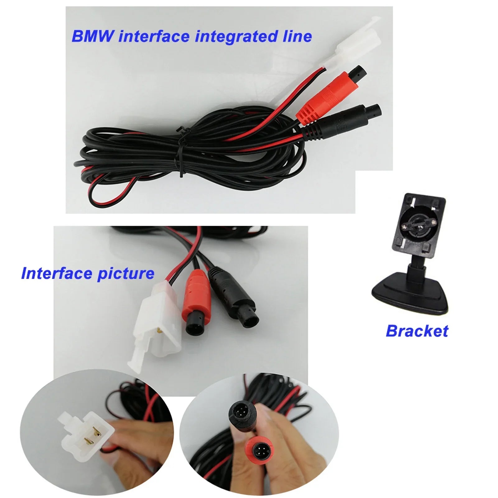 5'' TFT-LCD Backup Camera Car Rear View Backup Reverse System + HD Parking Camera for Truck Pickup Car Rear View Security Monitor & Fluidproof