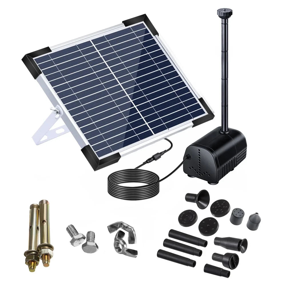 High Solar Pump Garden Fountain; Eco friendly and Efficient Decor