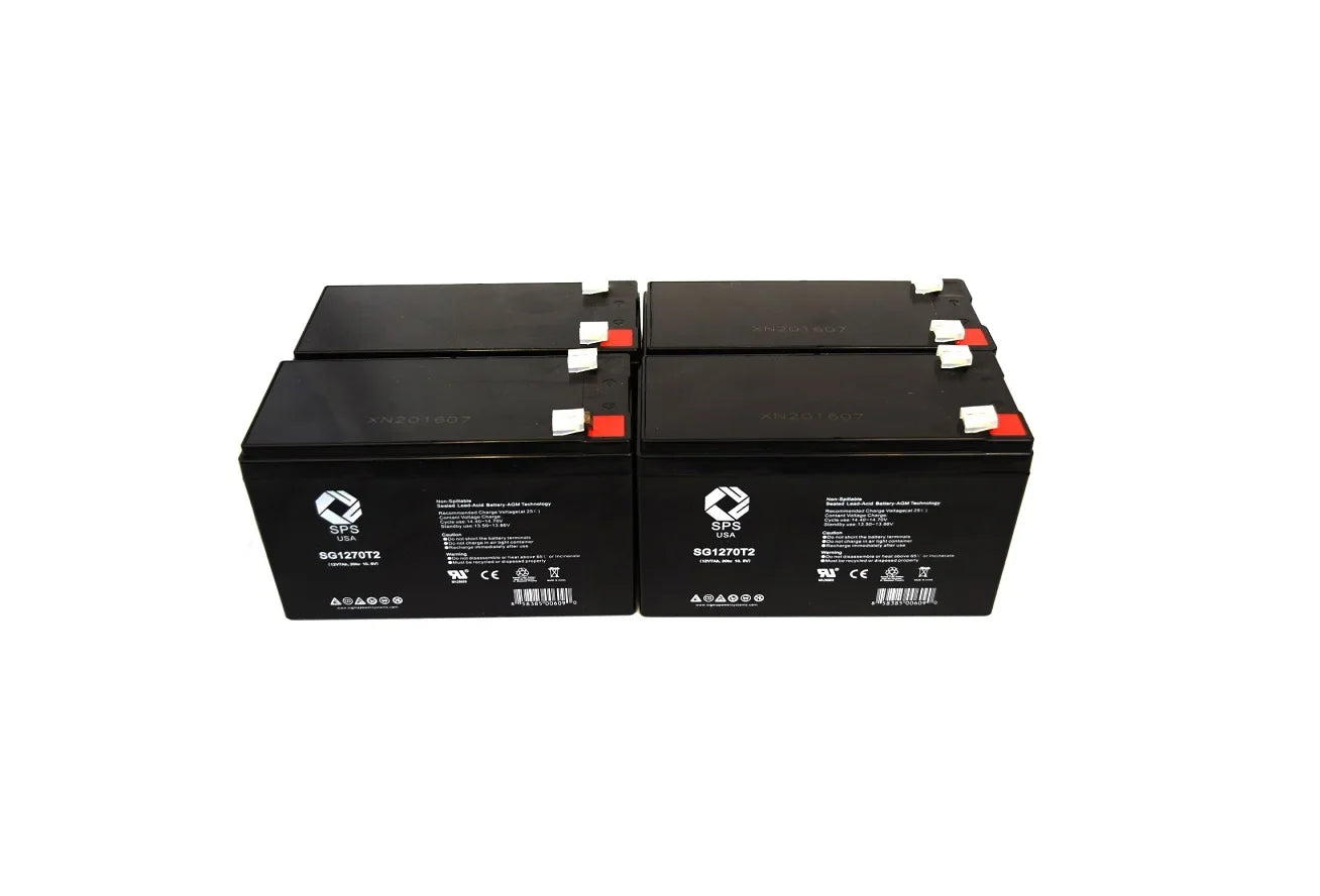 SPS Brand 12V 7 Ah Replacement Battery (SG1270T2) for onic PCM 200vr UPS (4 PACK)
