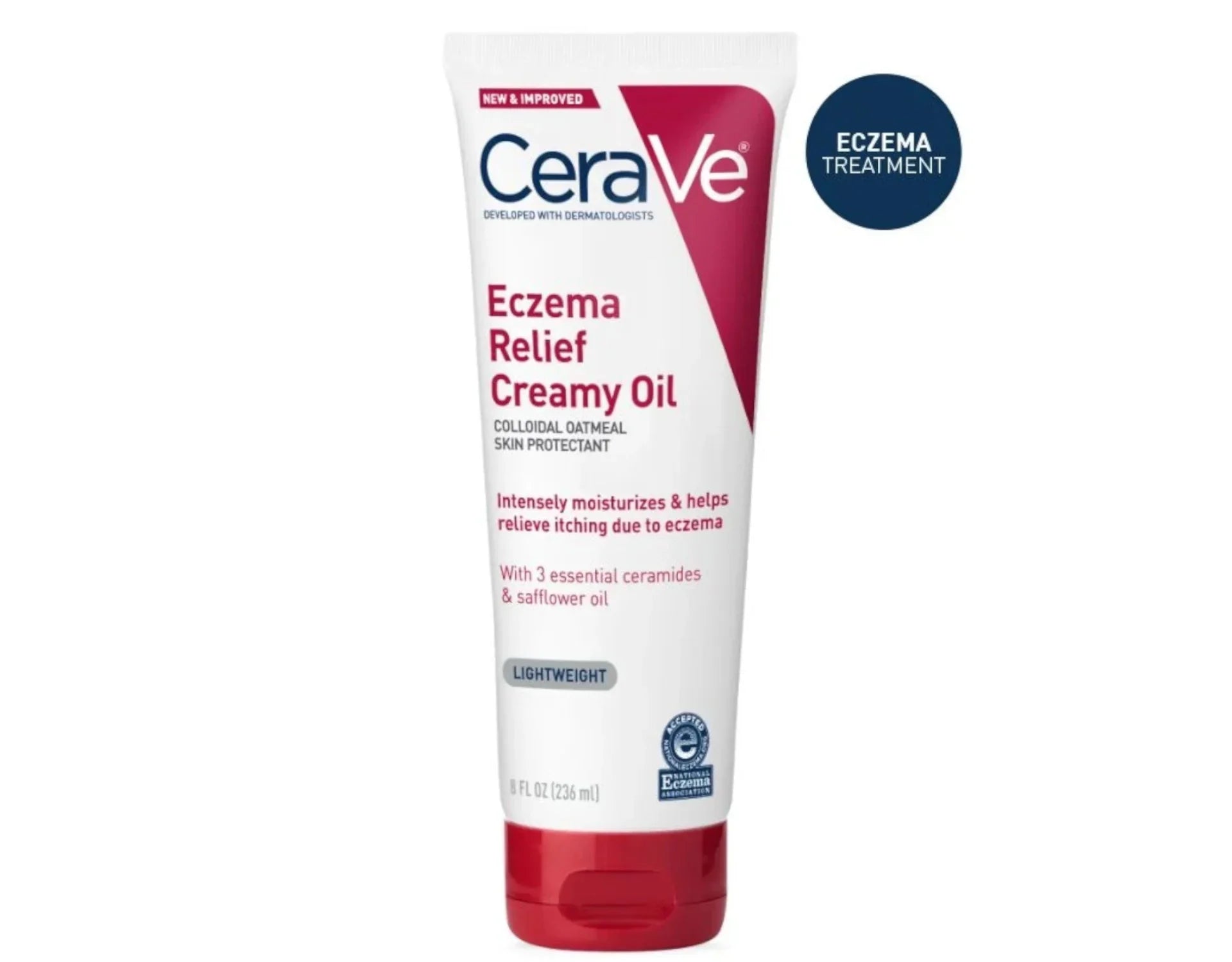Cerave Eczema Relief Creamy Oil Oatmeal Skin Protectant; 8 Fl. Oz. - Pack of 5