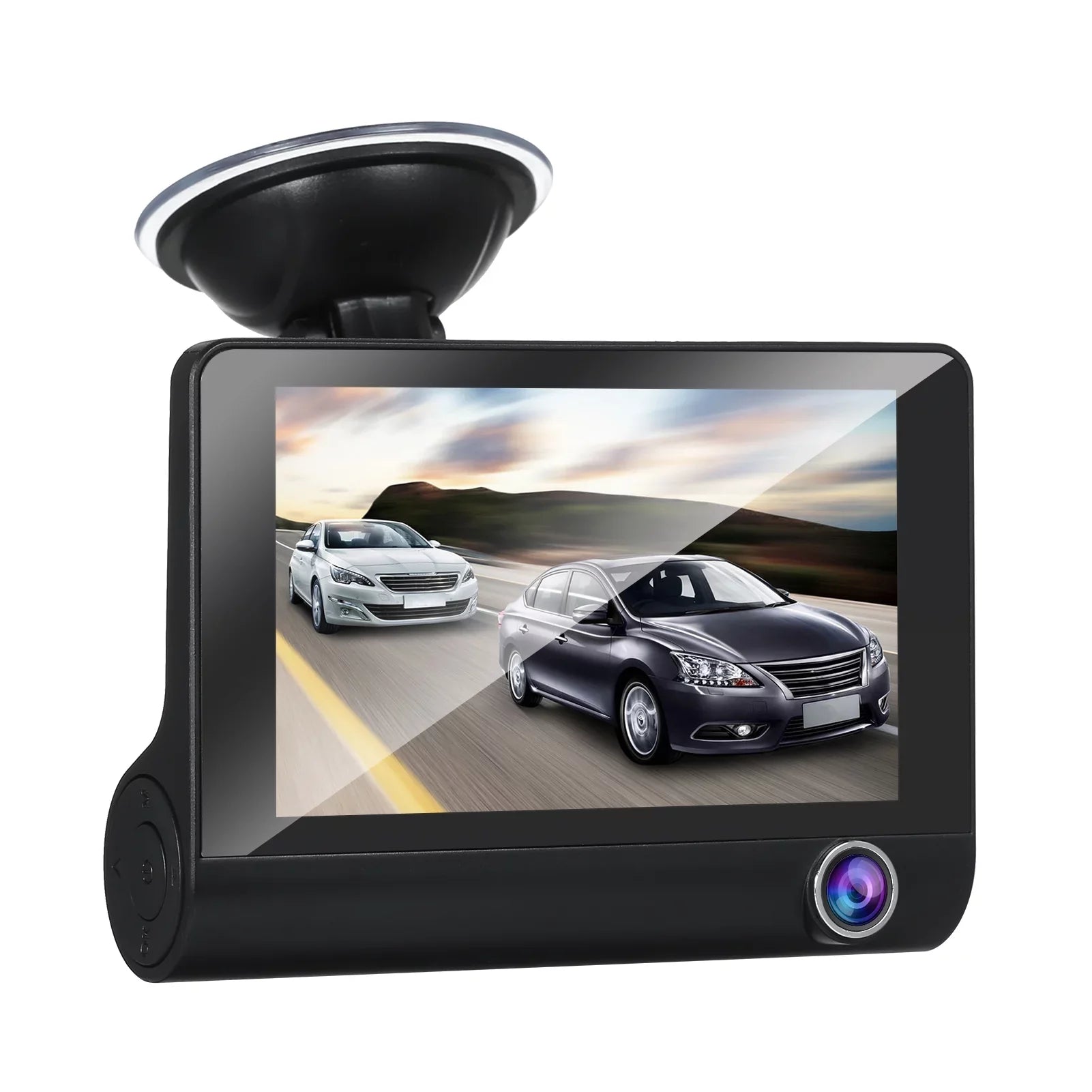 Moobody Dash Cam - 1080P Full HD Front and Rear Dual Dash Camera; 4 millimeter IPS Screen; G-sensor; Loop Recording - Keep an Eye on Your Surroundings While On the Go