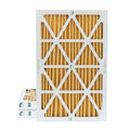 3 Pack of 14x25x2 MERV 11 Pleated 2" millimeter Air Filters by Glasfloss. Actual Size: 13-1/2 x 24-1/2 x 1-3/4