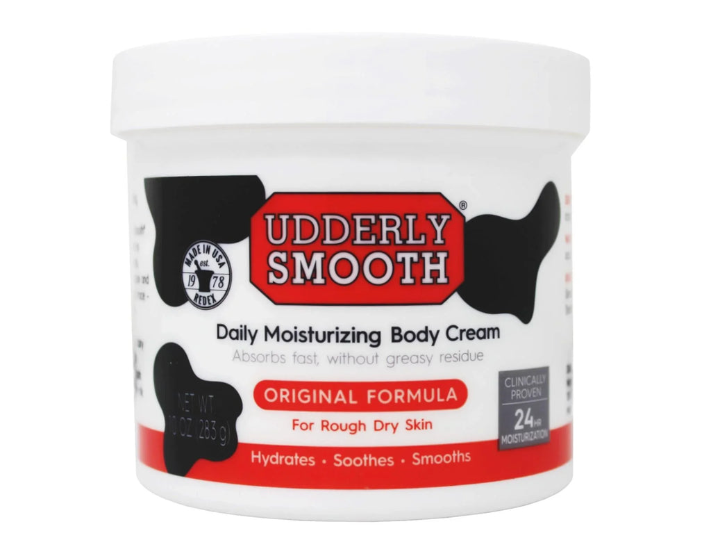 4 Pack - Udderly Smooth Body Cream Skin Moisturizer Original Formula for Rough Dry Skin; 10 Ounce
