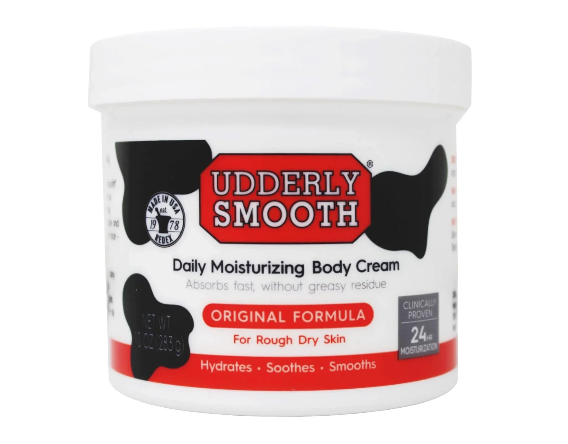4 Pack - Udderly Smooth Body Cream Skin Moisturizer Original Formula for Rough Dry Skin; 10 Ounce