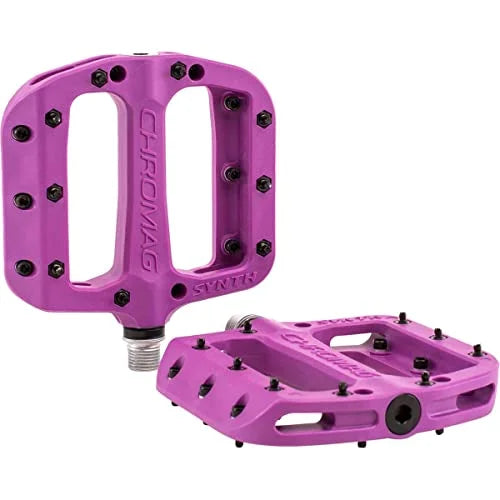 CHROMAG Synth Unisex Adult Mountain Bike/MTB/Cycle/VAE/E-Bike Pedals; Purple; 110 x 107 mm