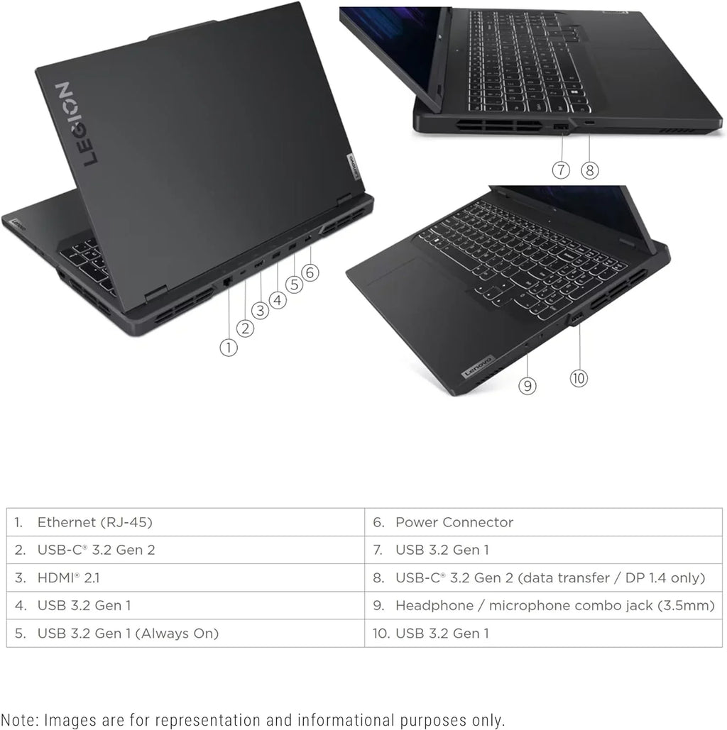 Lenovo Legion Pro 5i Gaming Laptop; 13th Gen Intel Core i7-13700HX; 64 GB DDR5 Ram; 2 TB PCIe SSD; 16" WQXGA(2560x1600); Nvidia Geforce RTX 4060; Windows 11 Home