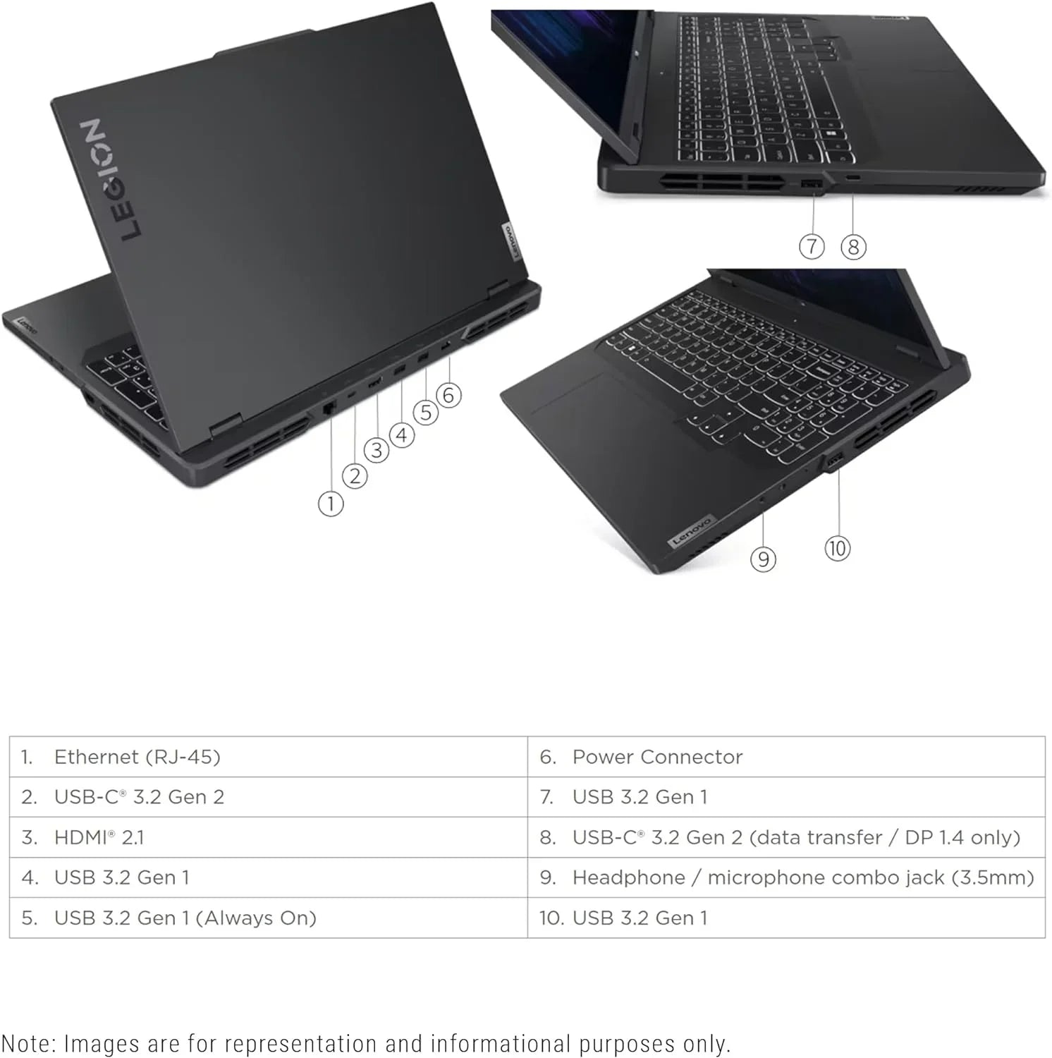 Lenovo Legion Pro 5i Gaming Laptop; 13th Gen Intel Core i7-13700HX; 64 GB DDR5 Ram; 2 TB PCIe SSD; 16" WQXGA(2560x1600); Nvidia Geforce RTX 4060; Windows 11 Home
