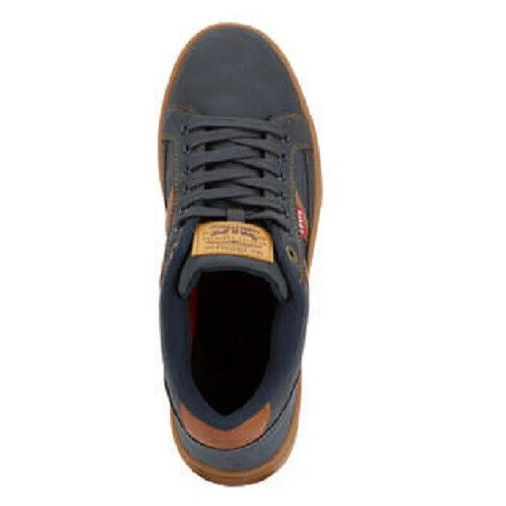 LEVIS FAIRWAY FM LOW LACE-UP SPORTS SNEAKERS MEN SHOES NAVY/GUM SIZE 9.5 NEW