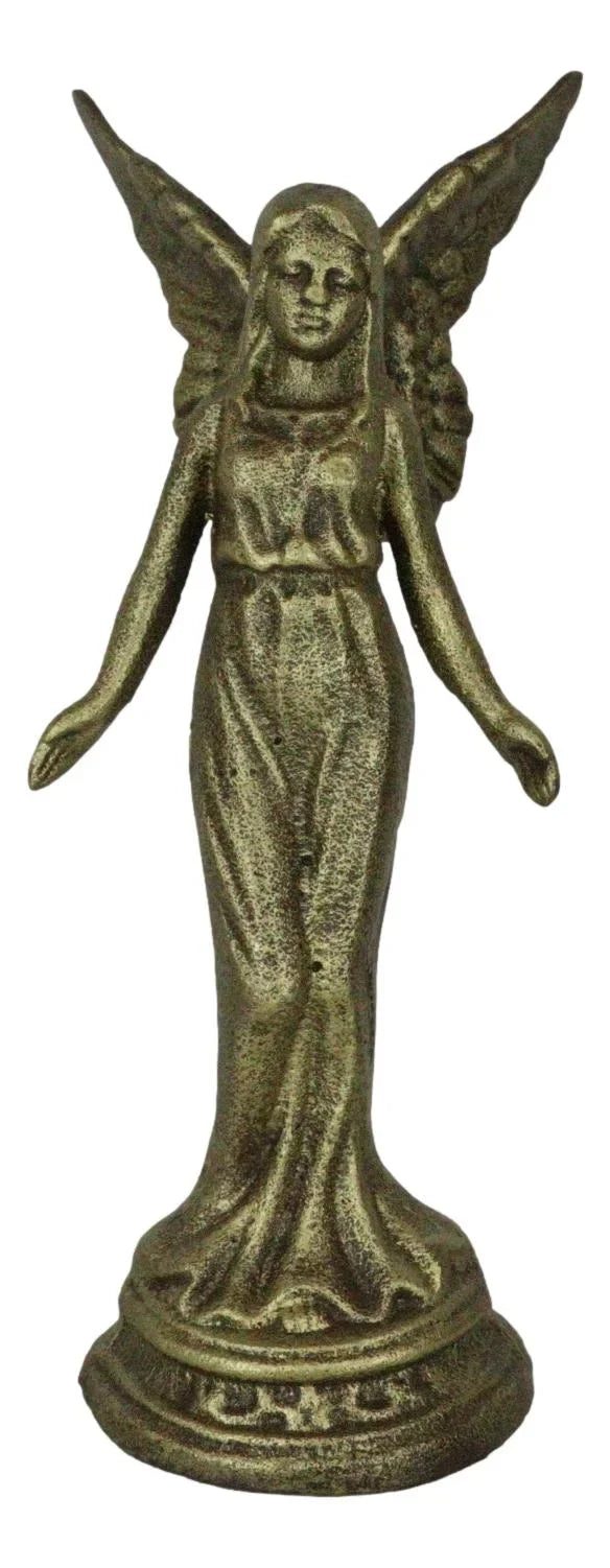 Cast Iron Rustic Enchanted Ventilatortasy Fairy Garden Pixie Faerie Standing Figurine