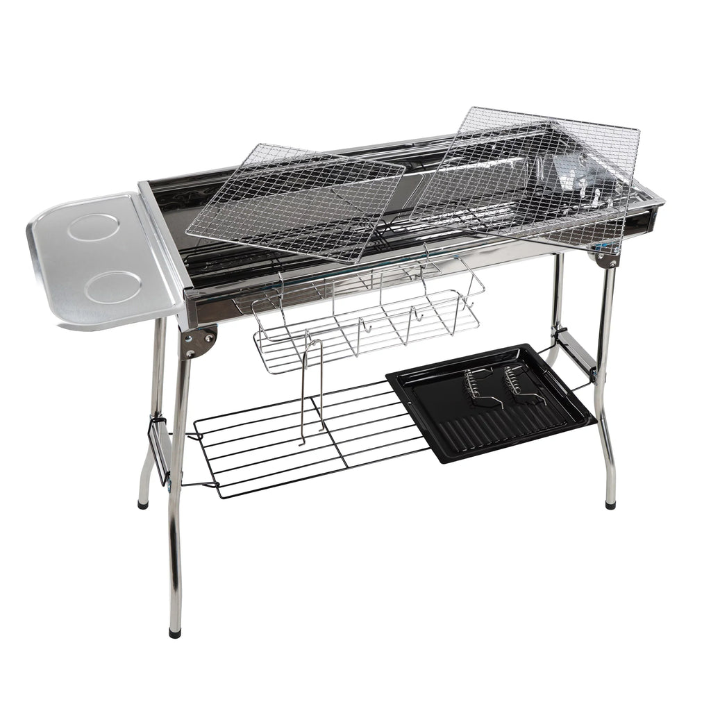 Neature Portable Charcoal Grill for Camping - 26.8in Tall Foldable BBQ Grill
