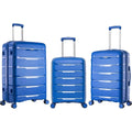 Rockland Pasadena Hardside Spinner Wheel Luggage; Blue; 19"; 23"; 27"- (Open Box)