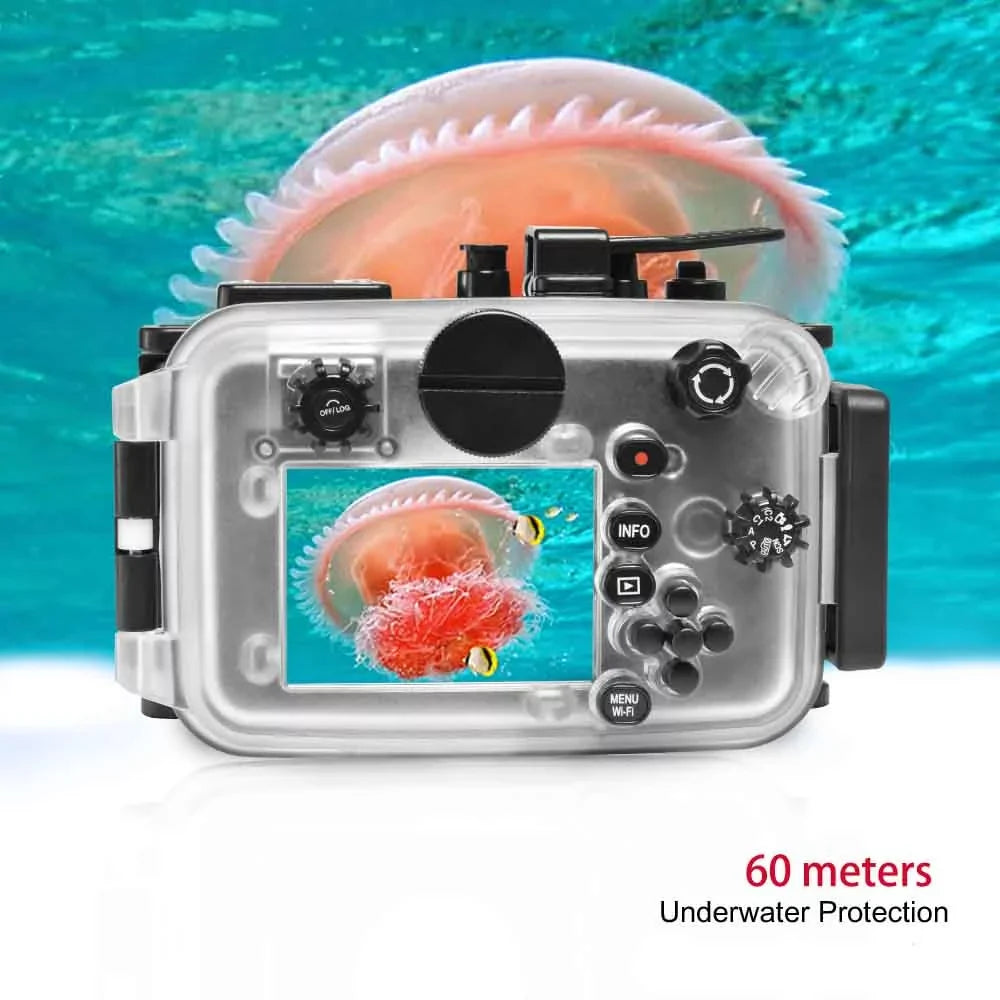 Sea frogs Underwater Camera Housing; Liquidproof Diving Case for Olympus TG-6; 60m/195ft Protection