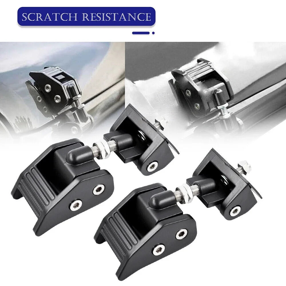 JLLOM Sturdy Black Hood Latch Lock Catch for Jeep Wrangler JK 07-18 - Defend Your Jeep in Style