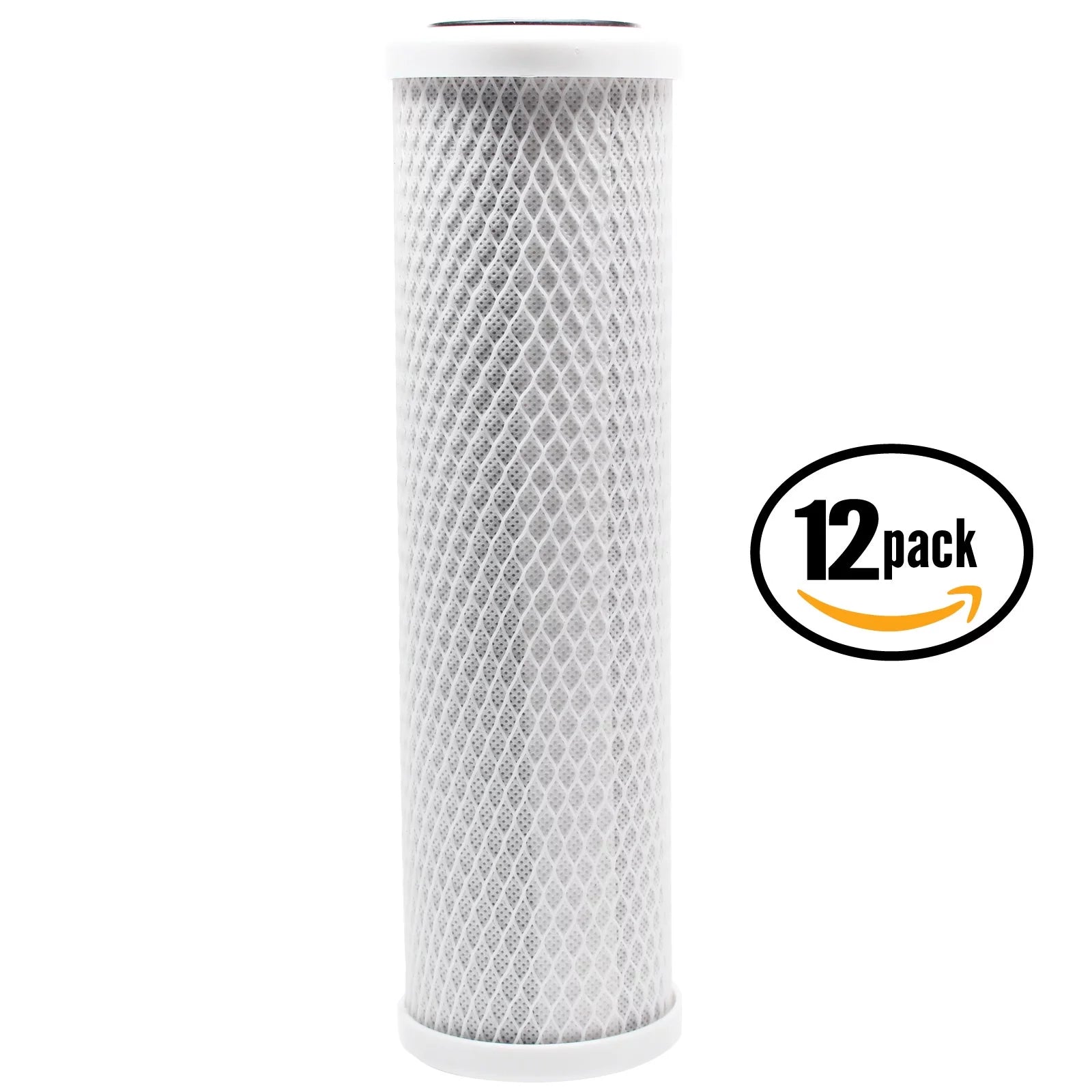 12-Pack Replacement DuPont WFPFC8002 Activated Carbon Block Filter - Universal 10 inch Filter for DuPont WFPFC8002 Universal Whole House System - Denali Pure Brand