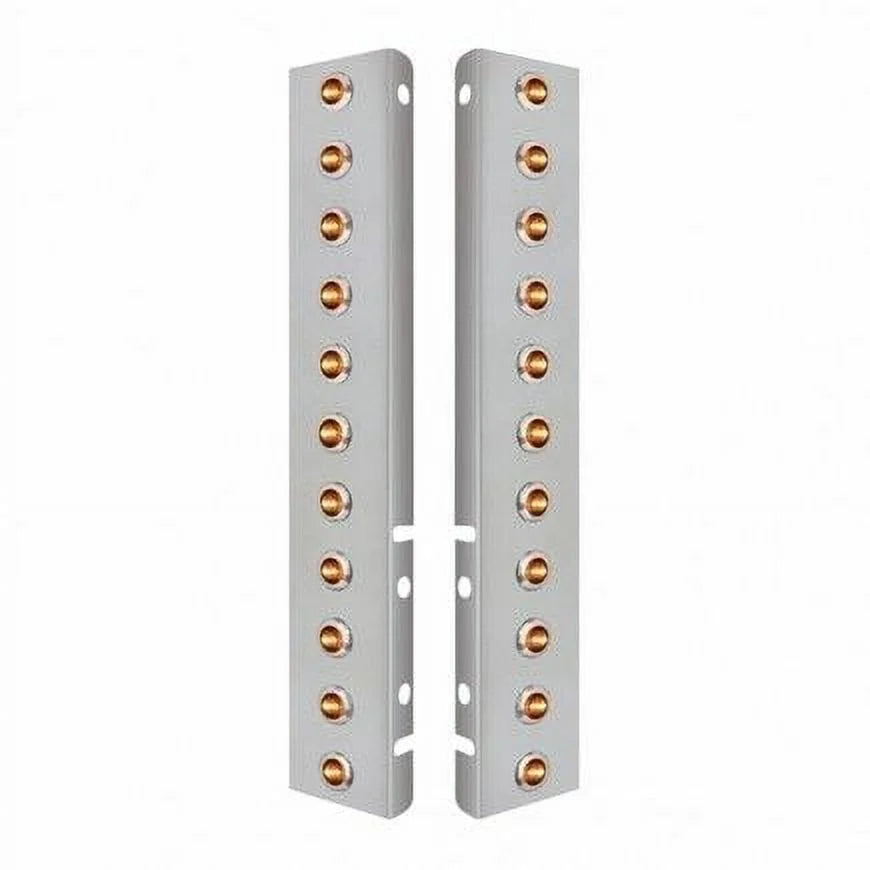 United Pacific 34465 Air Cleaner Light Bar Front; Stainless Steel; With