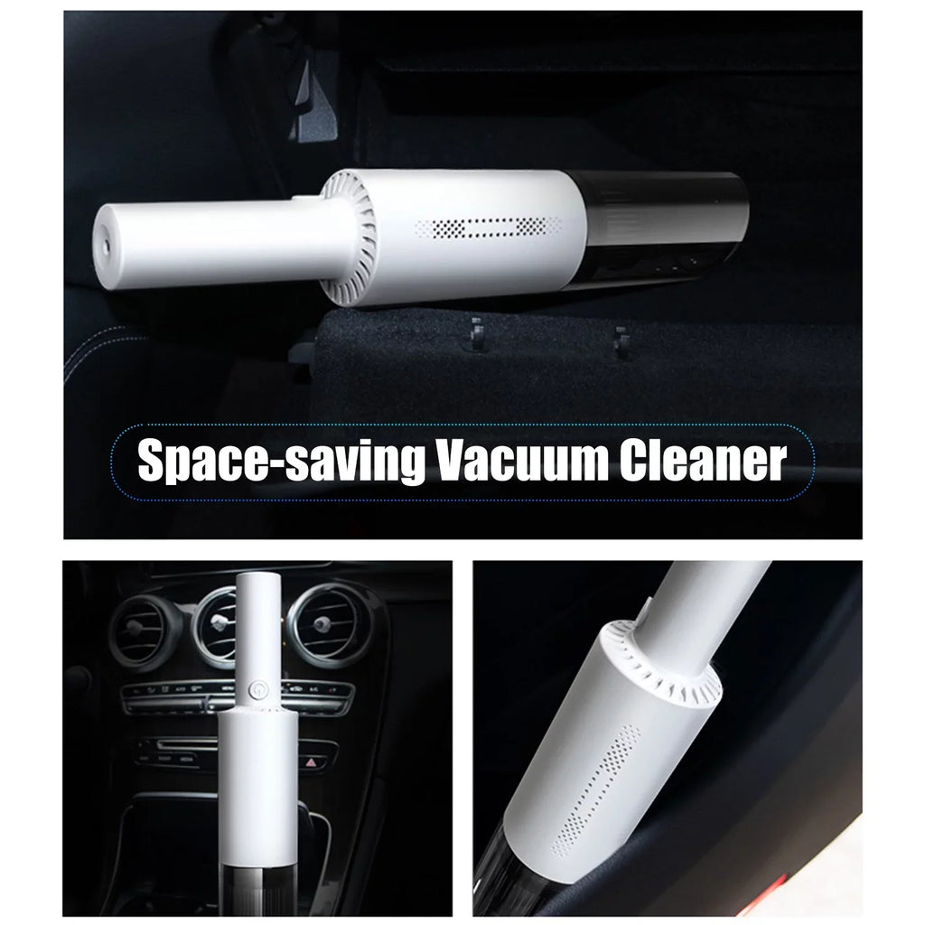 moobody Vacuum Cleaner; 120W Handheld Cleaner; 6000Pa Powerful Suction; USB Powered with HEPA Filter for Cleaning Hair Dust Gravel in Home Office