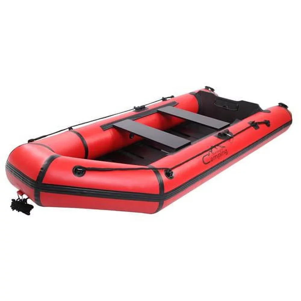 Campingsurvivals 10ft Inflatable Fishing Assault Boat Red