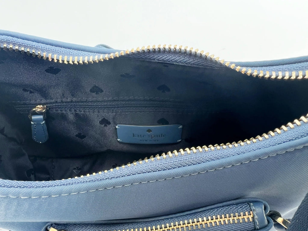Kate Spade New York Women's Chelsea Small Nylon Crossbody Bag (Shipyard Blue)