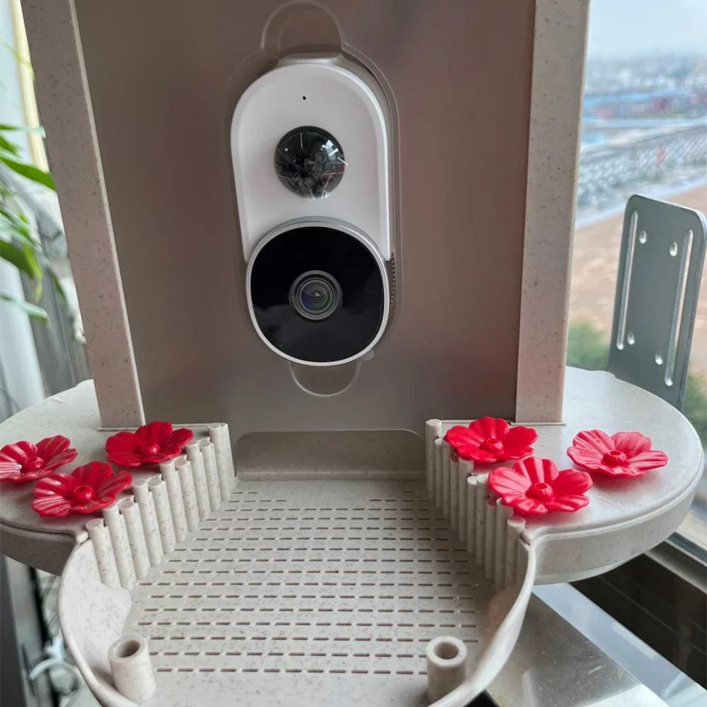 WIFI Smart Bird Feeder Camera 1080P Auto Capture Bird Video and Motion Detection Real-time Notification AI Identify Bird Species IP65 Fluidproof 128G TF Cards