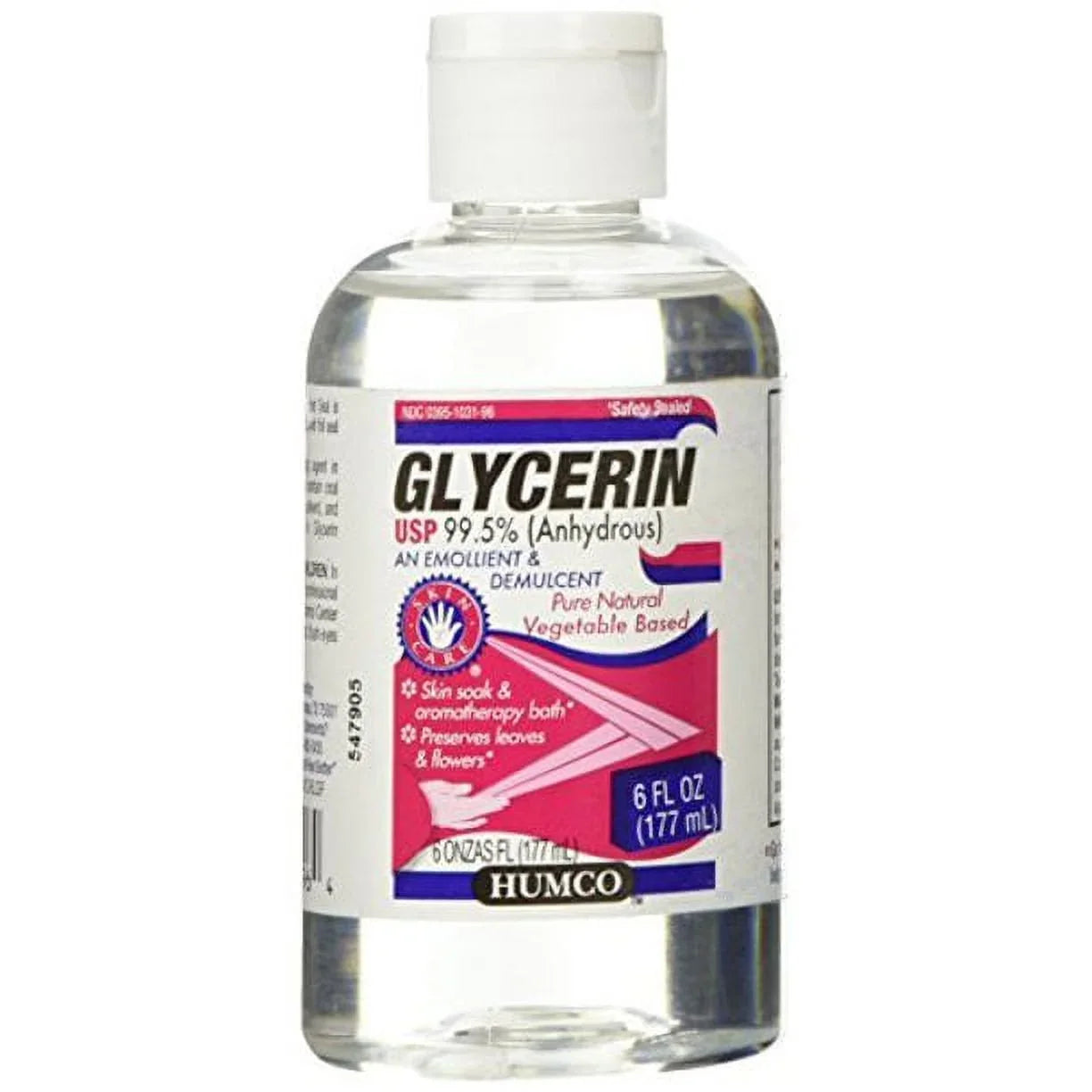 Humco Glycerin Skin Protectant USP 99.5% 6oz Each; Pack of 4