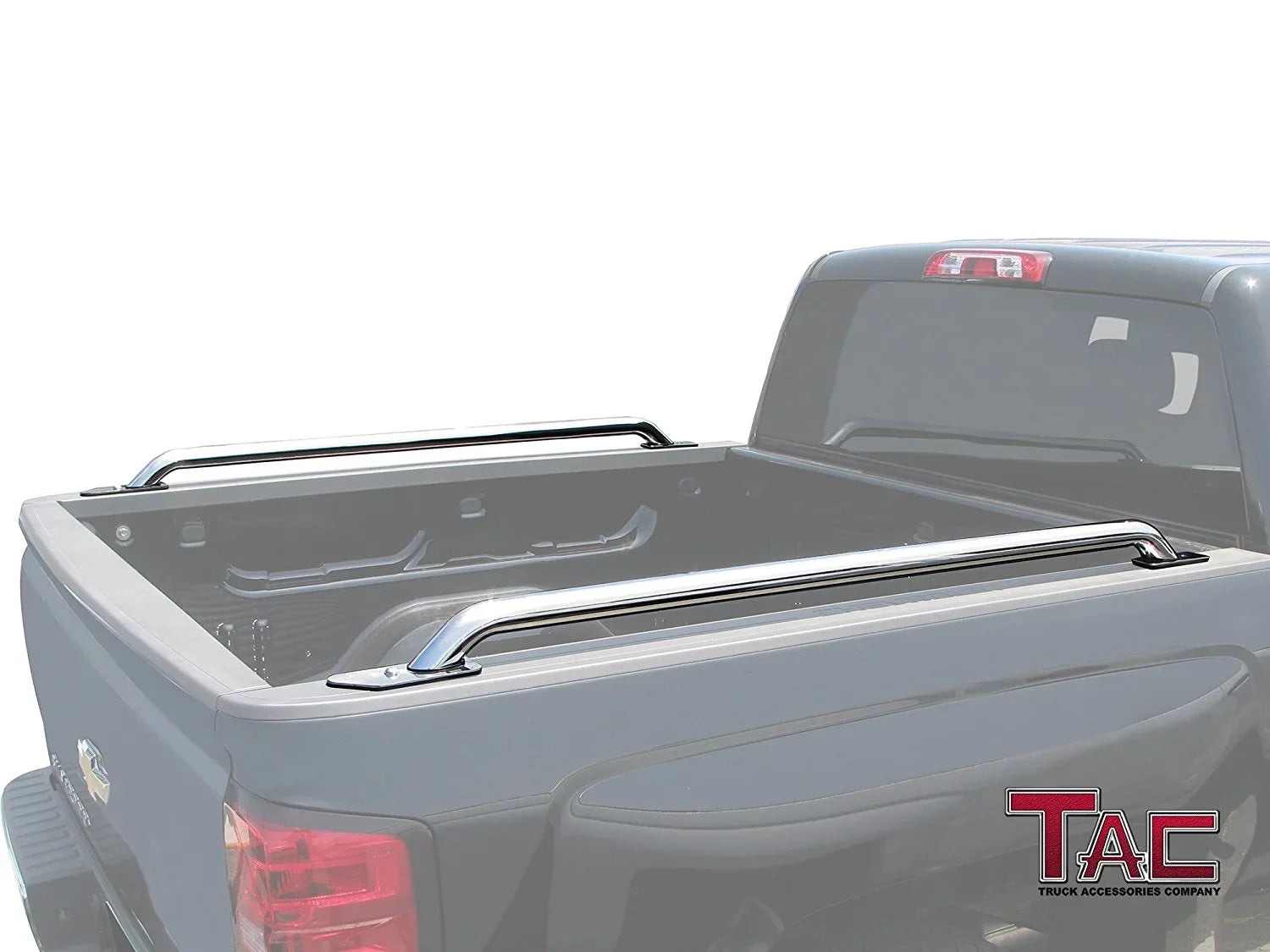 TAC Bed Rails Fit 2014-2024 Chevy Silverado 1500/GMC Sierra 1500 5.5ft Short Bed T304 Stainless Steel truck Side rails Off Road Automotive Exterior Accessories 2pcs