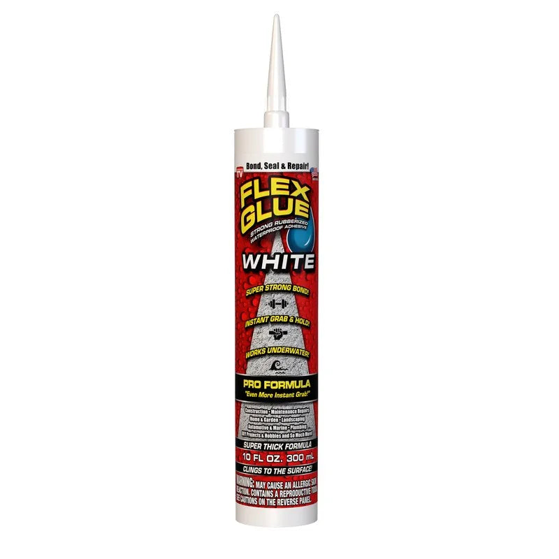 Flex Seal Family Of Products Flex Glue White Rubberized Liquidproof Adhesive 10 Oz