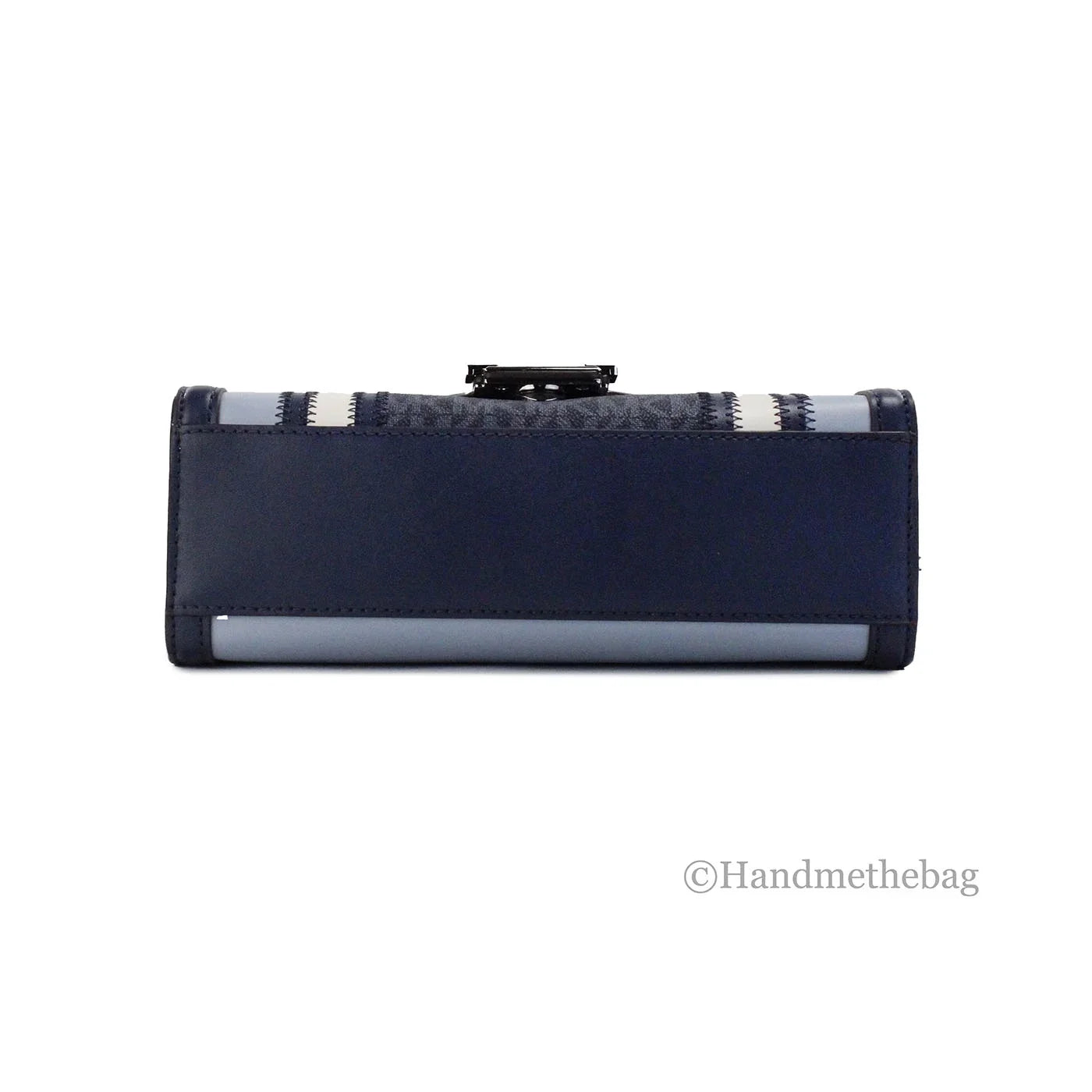 Michael Kors Whitney Medium Navy Flap Chain Shoulder Bag Purse