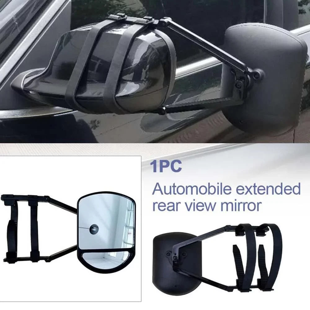 OWSOO Car Towing Mirror Extended Rear View Mirror Wide Angle Auxiliary Mirror for Car Truck RV Trailer