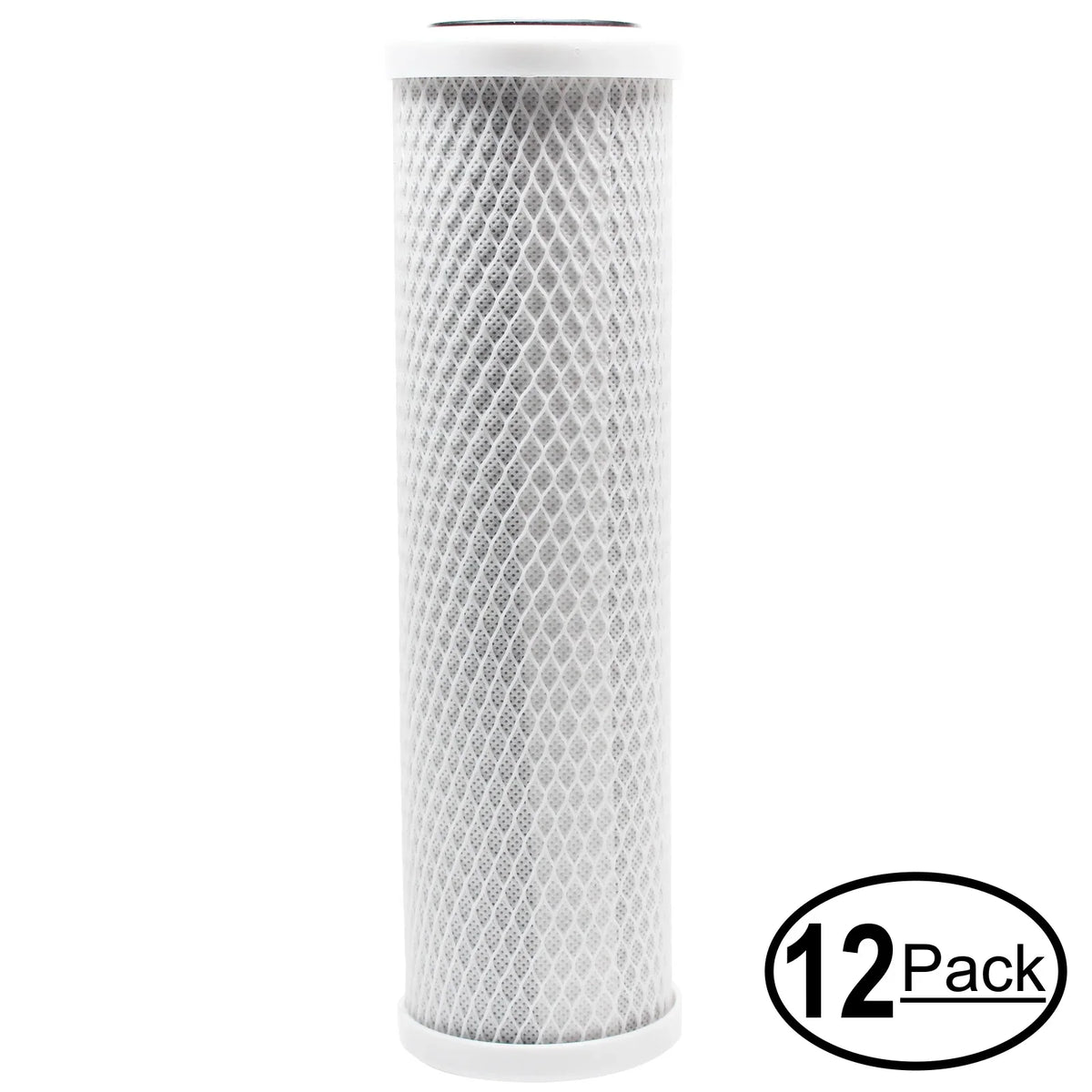 16-Pack Replacement for H2O Distributors H2O-UCF-01-38 Activated Carbon Block Filter - Universal 10 inch Filter for H2O Distributors Single Stage Under Sink System - Denali Pure Brand