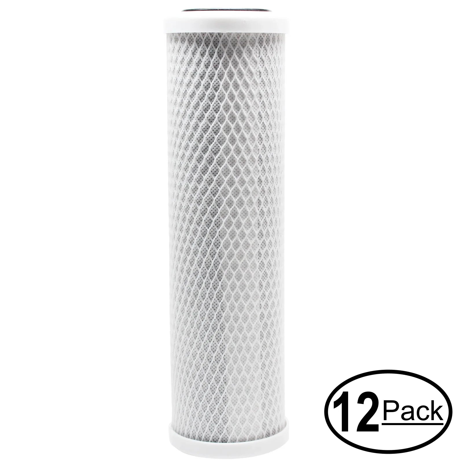 16-Pack Replacement for iSpring RCC7 Activated Carbon Block Filter - Universal 10 inch Filter for iSpring 123Filter 5-Stage 75GPD REVERSE OSMOSIS SYSTEM - Denali Pure Brand