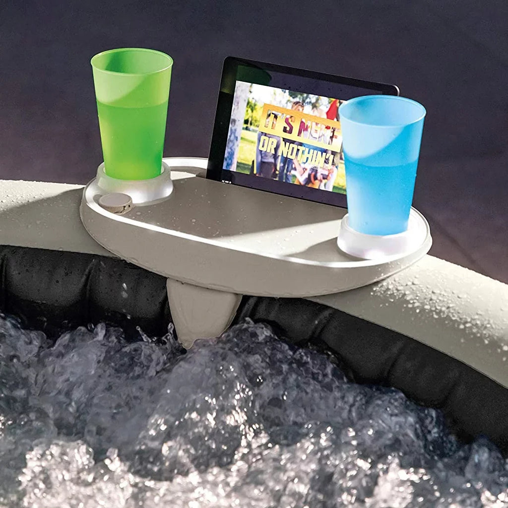Intex PureSpa Plus Greystone Inflatable Hot Tub; 94 x 28"; with Phone Tray