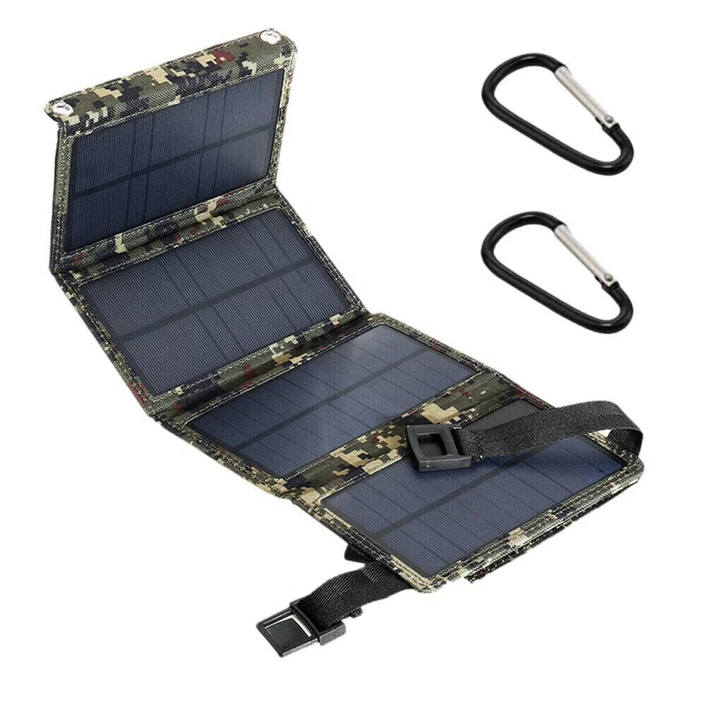 Paddsun 80W USB Solar Panel Folding Power Bank Outdoor Camping Hiking Phone Charger