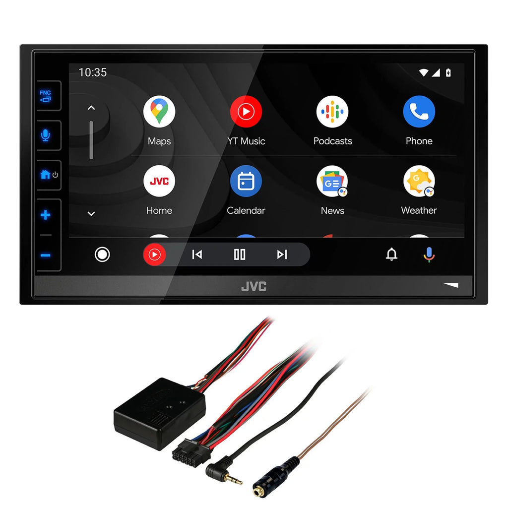 JVC KW-M780BT 6.8" Digital Media Receiver; Compatible With Apple CarPlay / Android Auto with Steering Wheel Interface