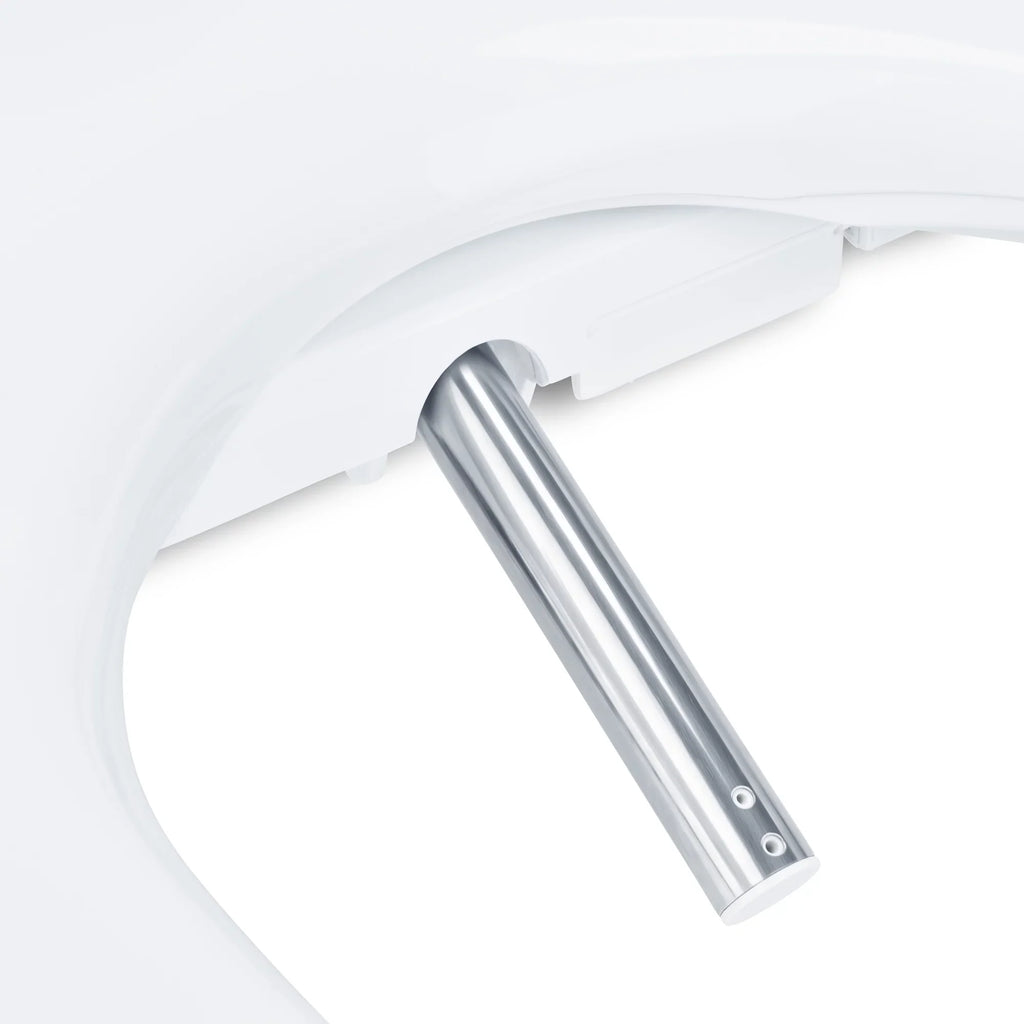 Brondell Swash SE400 Bidet Seat with Sidearm; Dryer and Stainless Steel Nozzle; Round White