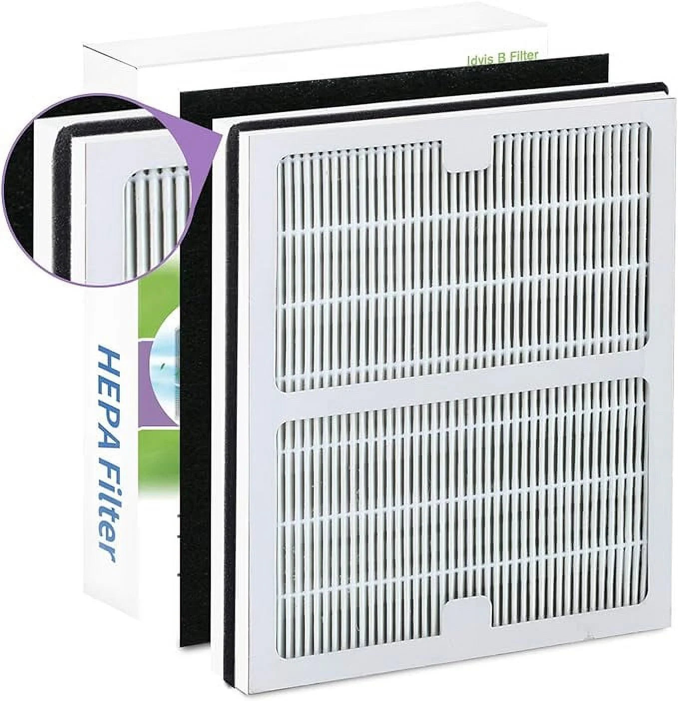 FilledwithLove Compatible 1 Pack Idylis AC-2125; AC-2126; IAP-10-125; IAPC-40-140; IAP-10-150; IAP-10-050 HEPA & Carbon Filter Set